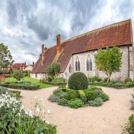 Garden and exterior at St Mary’s Hospital Almshouses